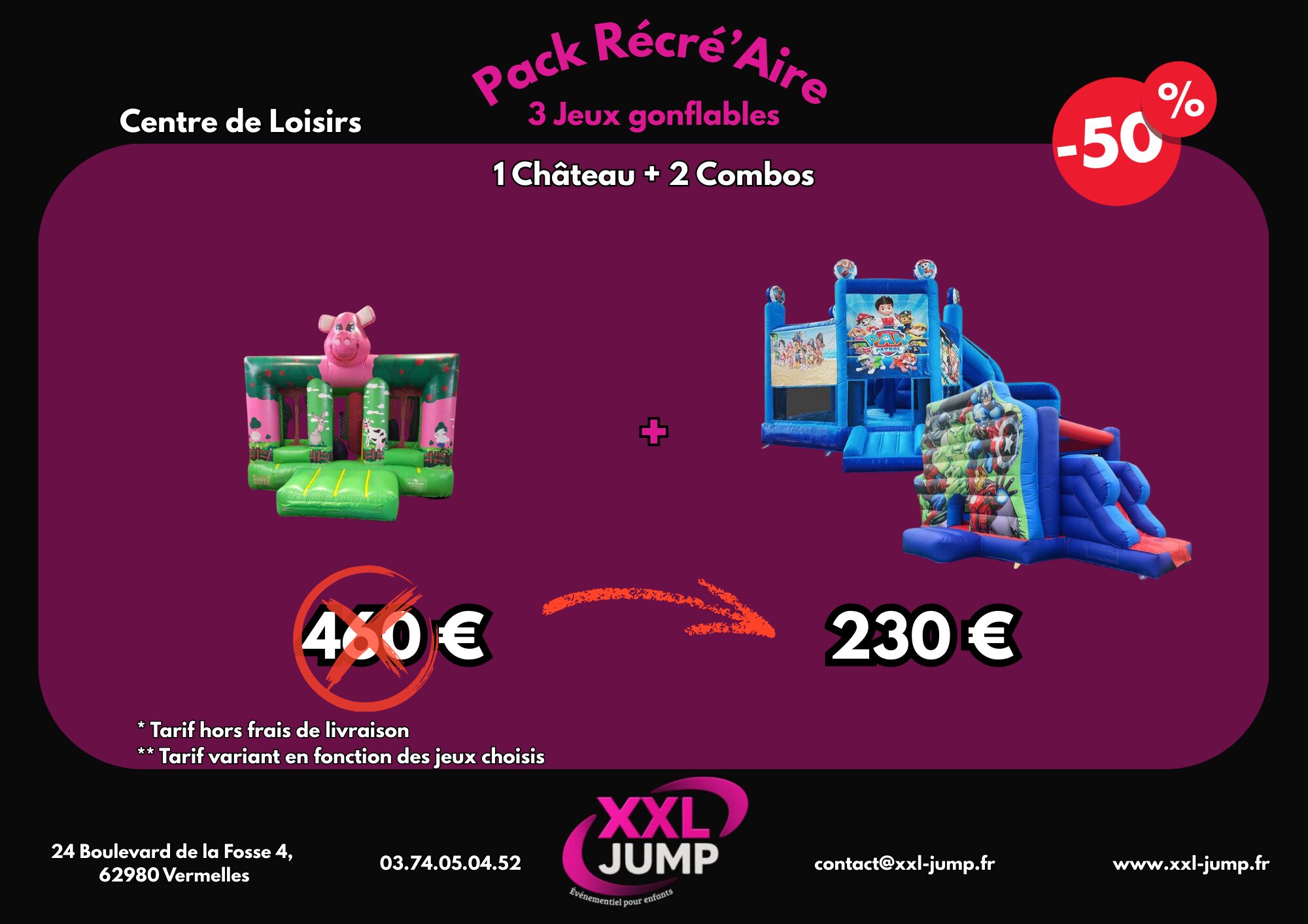 1. Pack Récré'Aire ( 3 Jeux )